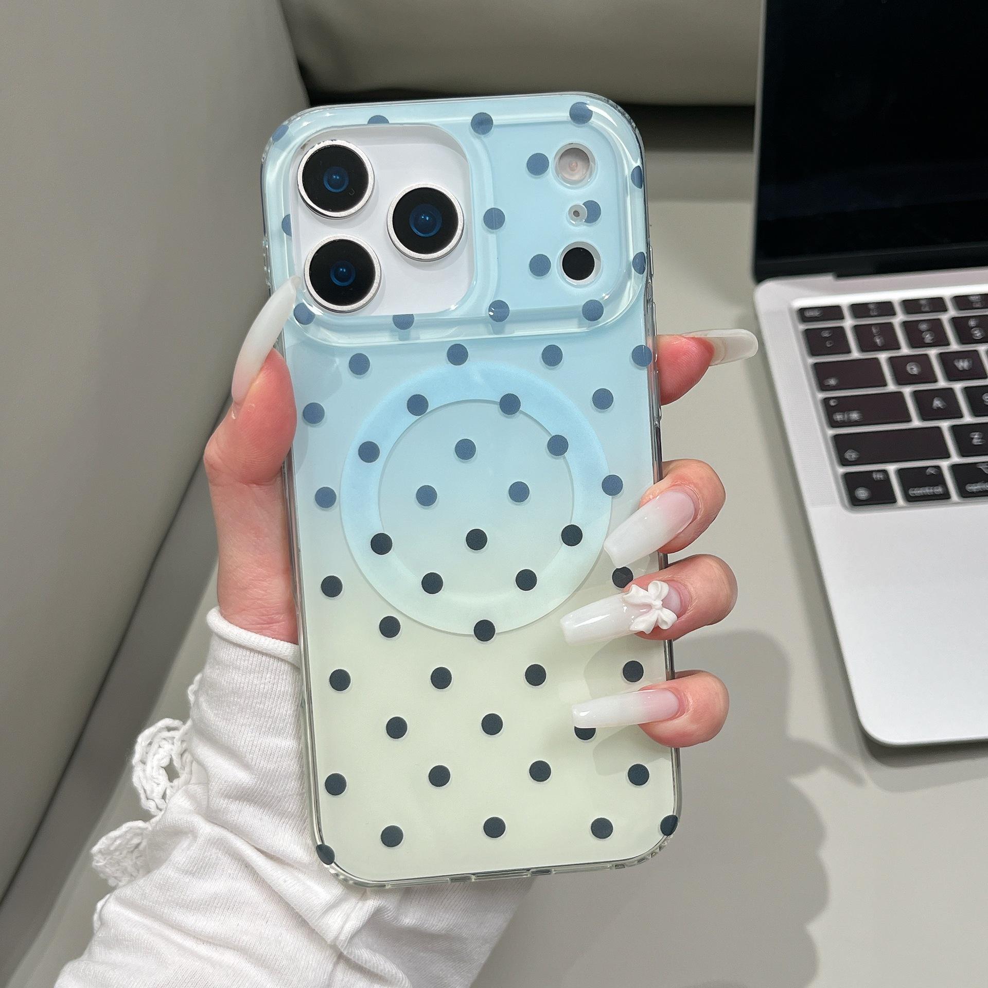 Gradient Polka Dot Magnetic Phone Case for iPhone 14/15/16/17 Pro Max - Double Layer Shell 16
Gradient Polka Dot Magnetic Phone Case for iPhone 14/15/16/17 Pro Max - Double Layer Shell 16