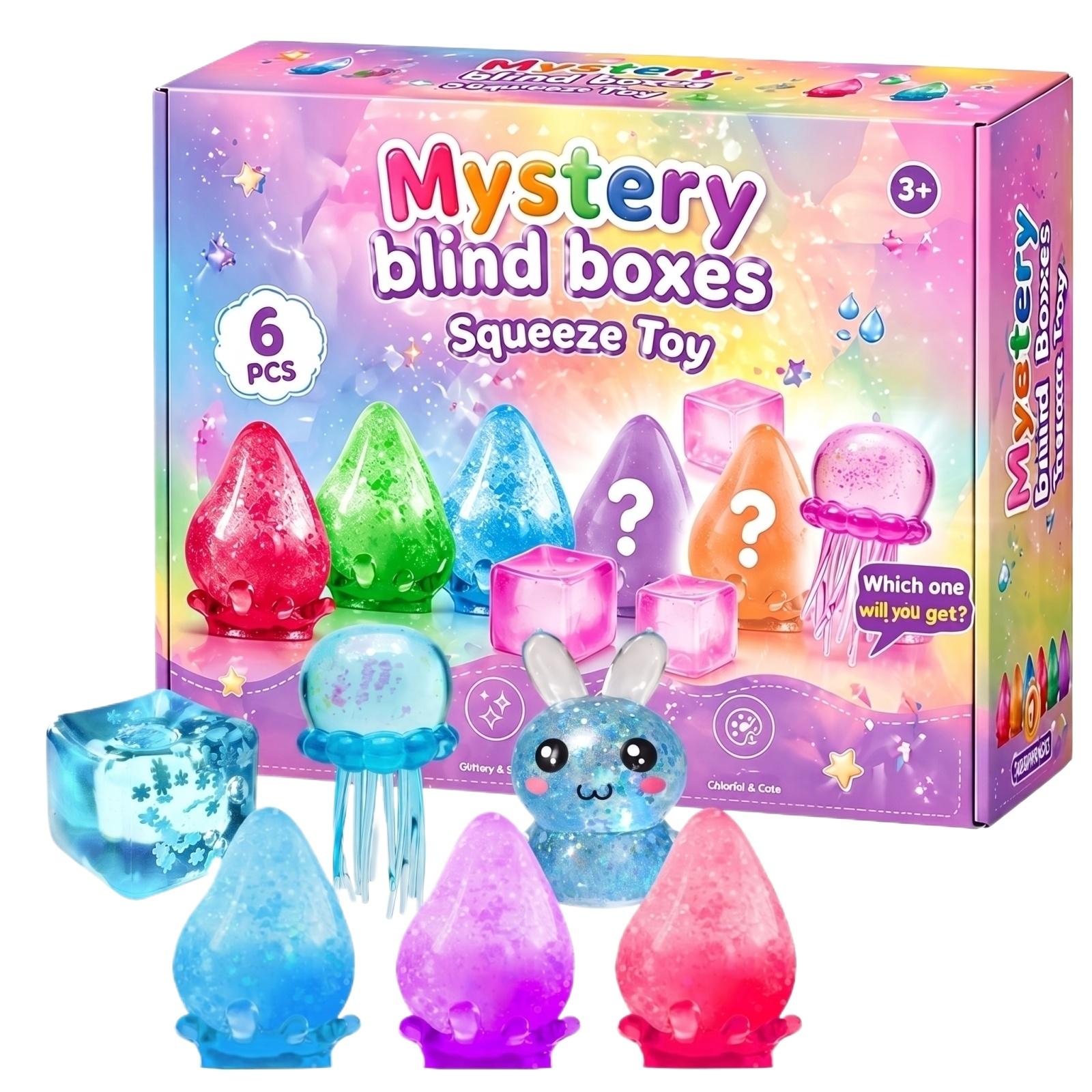 Mystery Blind Boxes Squeeze Toy Set for Kids 6 Pack Soft Stress Relief Toys Assorted Shapes Suitable for Ages 3 Plus Gift Collection Surprise Box синий
Mystery Blind Boxes Squeeze Toy Set for Kids 6 Pack Soft Stress Relief Toys Assorted Shapes Suitable for Ages 3 Plus Gift Collection Surprise Box синий