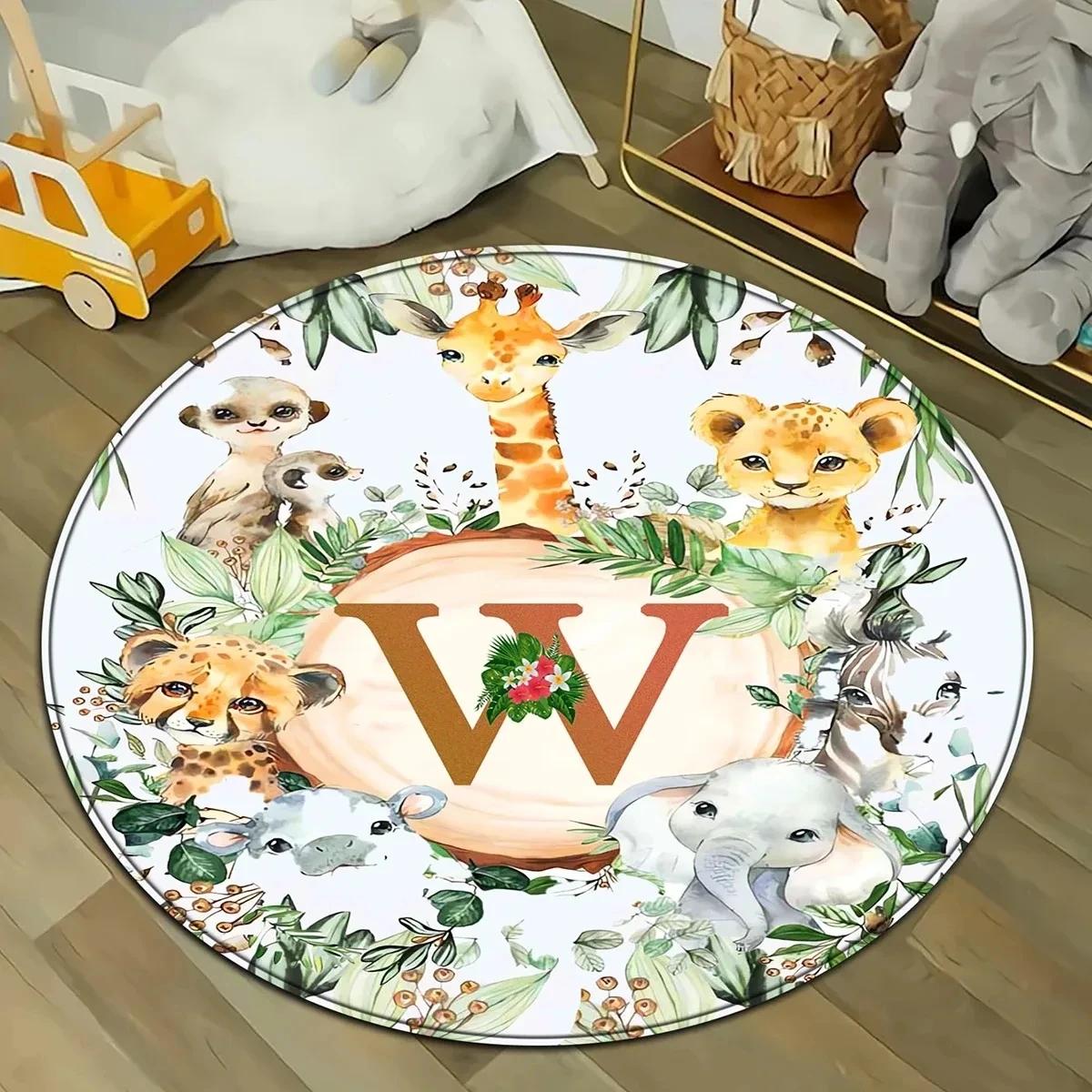 Tropical Jungle Letter Pattern Round Carpet Children s Room Sponge Mat Home Decor Bedroom Seat Floor Mats Home Decoration Rugs Diameter 60cm
Tropical Jungle Letter Pattern Round Carpet Children s Room Sponge Mat Home Decor Bedroom Seat Floor Mats Home Decoration Rugs Diameter 60cm