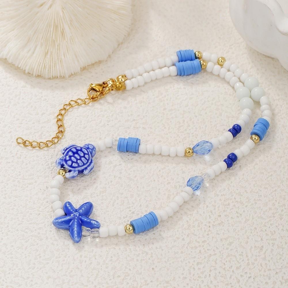 Summer Layering Starfish Adjustable Mixed Color Beads Beaded Choker Handmade Clavicle Chain Beach Jewelry
Summer Layering Starfish Adjustable Mixed Color Beads Beaded Choker Handmade Clavicle Chain Beach Jewelry