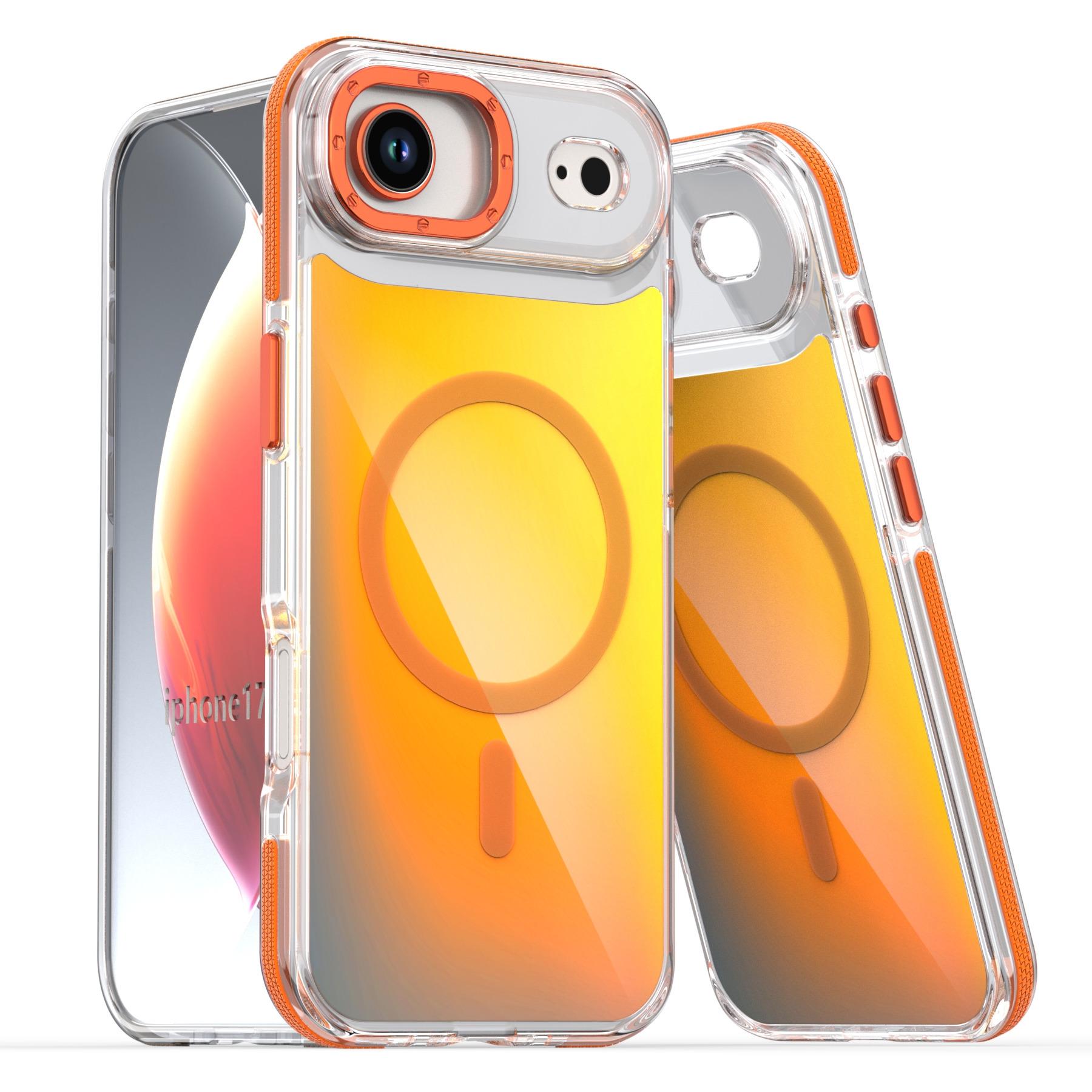For iPhone 17 Air Case Compatible with MagSafe Color Changing TPU Acrylic Phone Back Cover Orange
For iPhone 17 Air Case Compatible with MagSafe Color Changing TPU Acrylic Phone Back Cover Orange