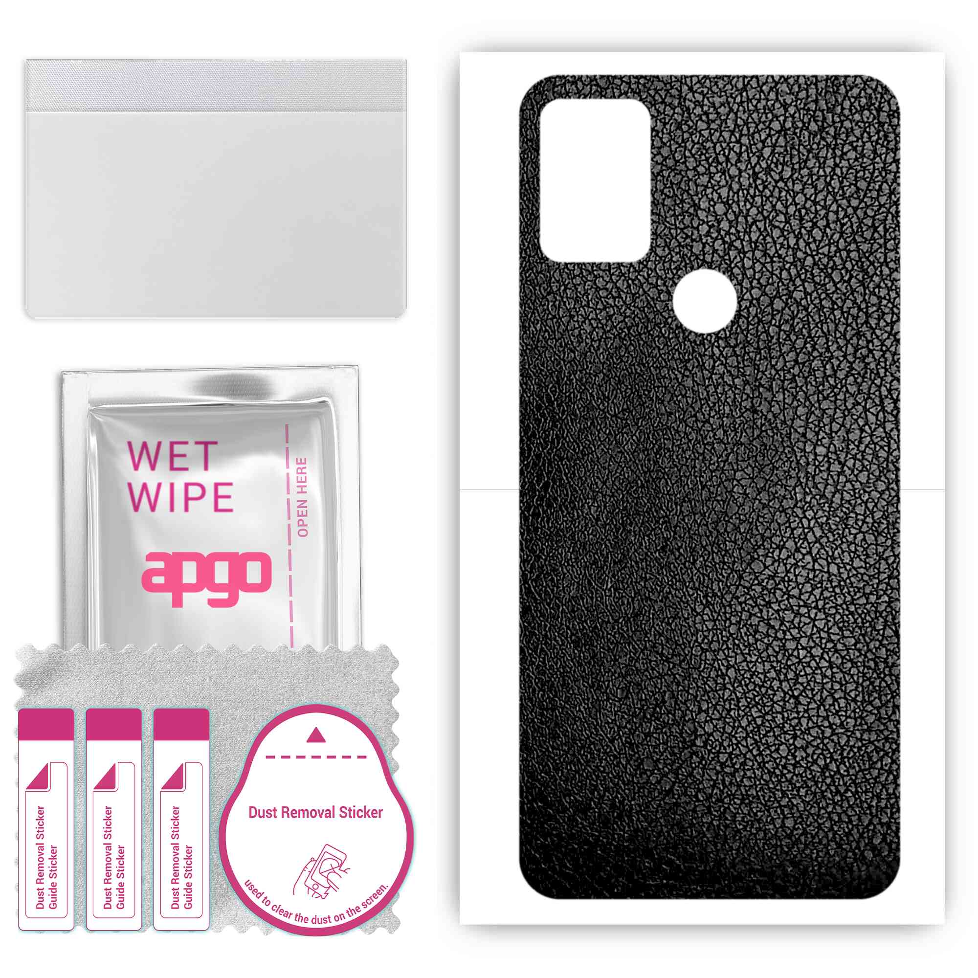 Apgo Protective Skin Sticker for the back compatible with Umidigi A9 Pro 2021, Wrap Film, Foil, Vinyl - Pattern Black Leather
Apgo Protective Skin Sticker for the back compatible with Umidigi A9 Pro 2021, Wrap Film, Foil, Vinyl - Pattern Black Leather