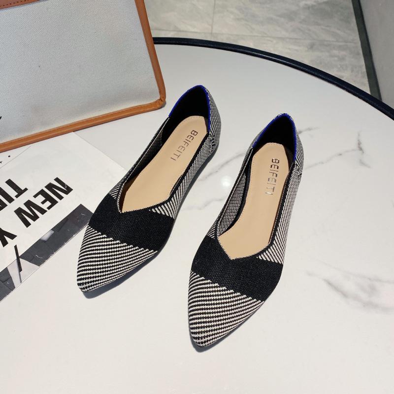 New woven shoes pointed super soft shallow mouth knitted flat-soled beanie shoes 34 чорний
New woven shoes pointed super soft shallow mouth knitted flat-soled beanie shoes 34 чорний