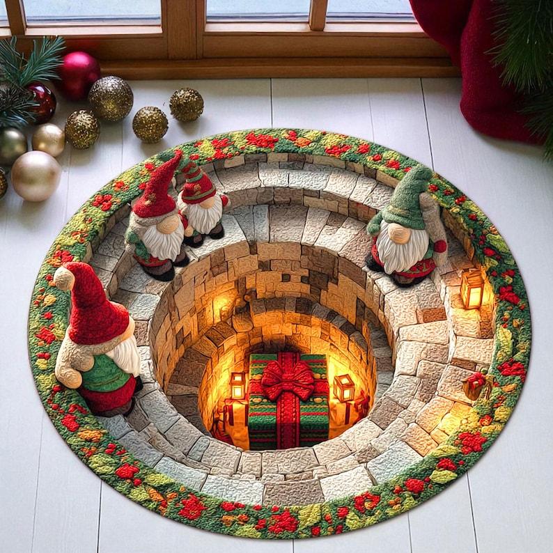 Christmas Gnome Doormat, Holiday Home Decor Rug, Festive Winter Floor Mat, Cozy Xmas Carpet for Indoor Outdoor 2D flat printing Diameter 60cm
Christmas Gnome Doormat, Holiday Home Decor Rug, Festive Winter Floor Mat, Cozy Xmas Carpet for Indoor Outdoor 2D flat printing Diameter 60cm