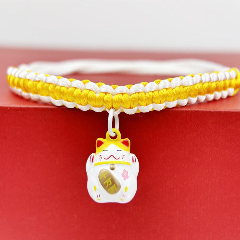 China-Chic Pet Cat Collar Lucky Fortune Bell Pendant Hand Woven Neck Chokers Accessories Lucky Cat Pet Products 16-38cm
China-Chic Pet Cat Collar Lucky Fortune Bell Pendant Hand Woven Neck Chokers Accessories Lucky Cat Pet Products 16-38cm