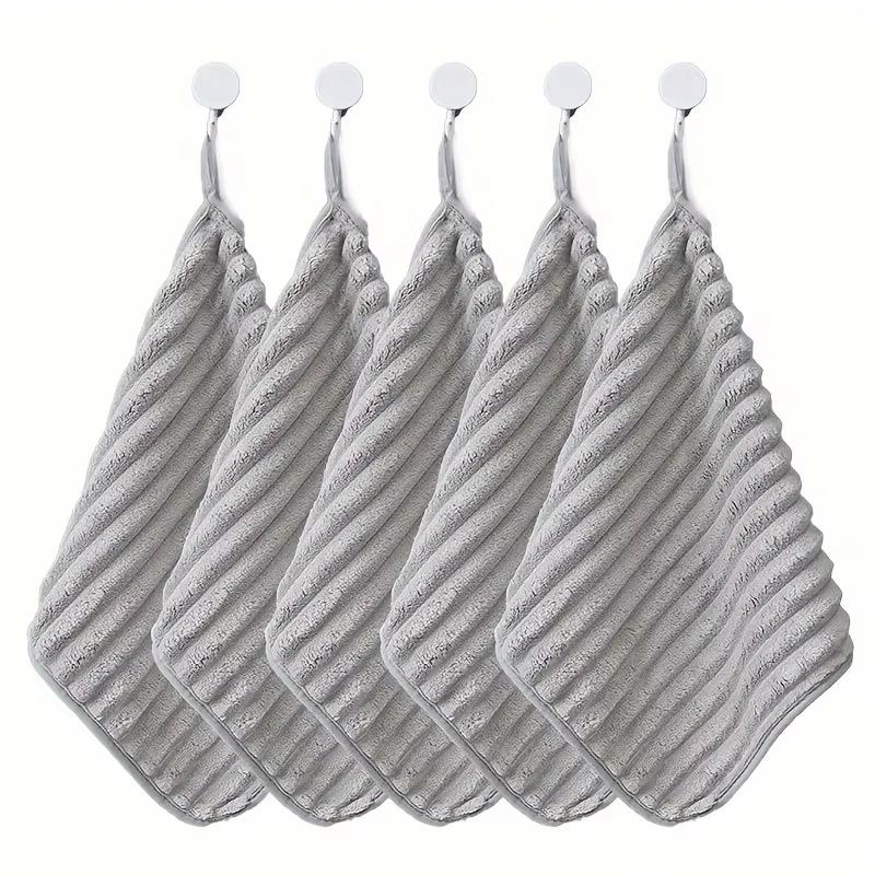 5-Piece Premium Soft Highly Absorbent Hand Towel Set - 11.8*11.8 inch Fast Drying Washcloths for Home Use & Daily Essentials 5pcs сірий
5-Piece Premium Soft Highly Absorbent Hand Towel Set - 11.8*11.8 inch Fast Drying Washcloths for Home Use & Daily Essentials 5pcs сірий
