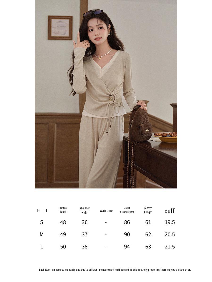 Deer Southbound Oil Painting Korean Oatmeal T-Shirt & Casual Pants 2-Piece Women s Autumn Set M
Deer Southbound Oil Painting Korean Oatmeal T-Shirt & Casual Pants 2-Piece Women s Autumn Set M