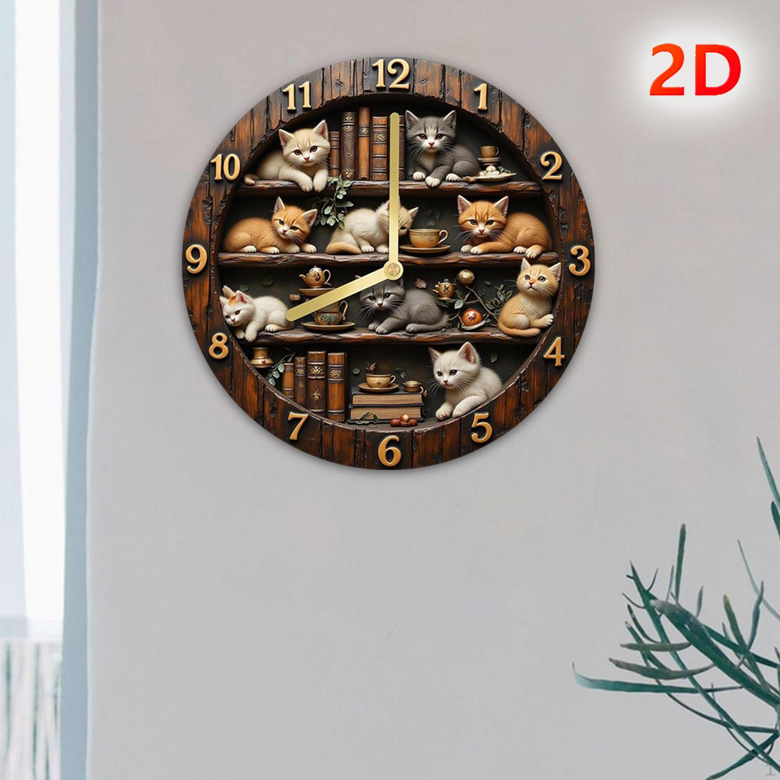 2D Retro Clock Hanging Mute Fashion Rustic Room for Coffee Shop Decoration 8inch
2D Retro Clock Hanging Mute Fashion Rustic Room for Coffee Shop Decoration 8inch