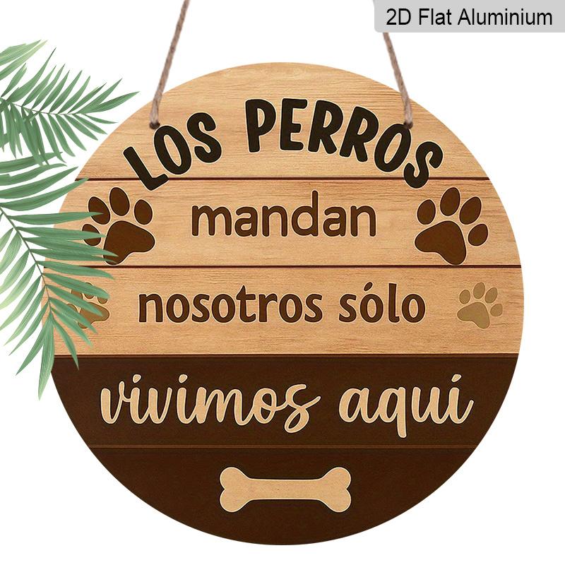 2D Flat, 1pc 7.87*7.87 Inch Round Spanish Aluminum Sign, Vintage Decorative Plaque about Dogs Rule, We Just Live Here , Pet Themed, Suitable for 1pc
2D Flat, 1pc 7.87*7.87 Inch Round Spanish Aluminum Sign, Vintage Decorative Plaque about Dogs Rule, We Just Live Here , Pet Themed, Suitable for 1pc