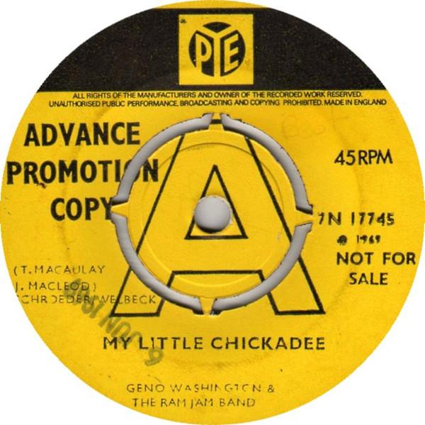 7inch Record GENO WASHINGTON THE RAM JAM BAND My Little Chickadee 7N17745PROMO Pye Records 1969 UK SoulFunk Used
7inch Record GENO WASHINGTON THE RAM JAM BAND My Little Chickadee 7N17745PROMO Pye Records 1969 UK SoulFunk Used