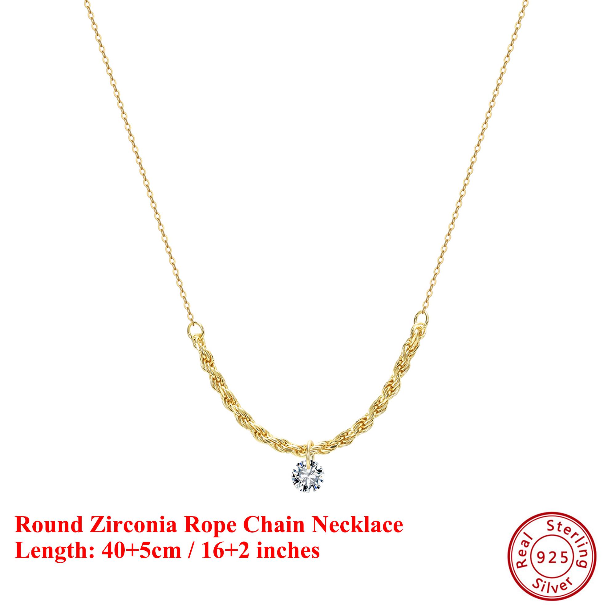 EFFIE QUEEN 2026 Trend Necklace S925 Silver 14k Gold Round Zirconia Rope Chains Pendant Necklace for Women Neck Jewelry BQN26
EFFIE QUEEN 2026 Trend Necklace S925 Silver 14k Gold Round Zirconia Rope Chains Pendant Necklace for Women Neck Jewelry BQN26