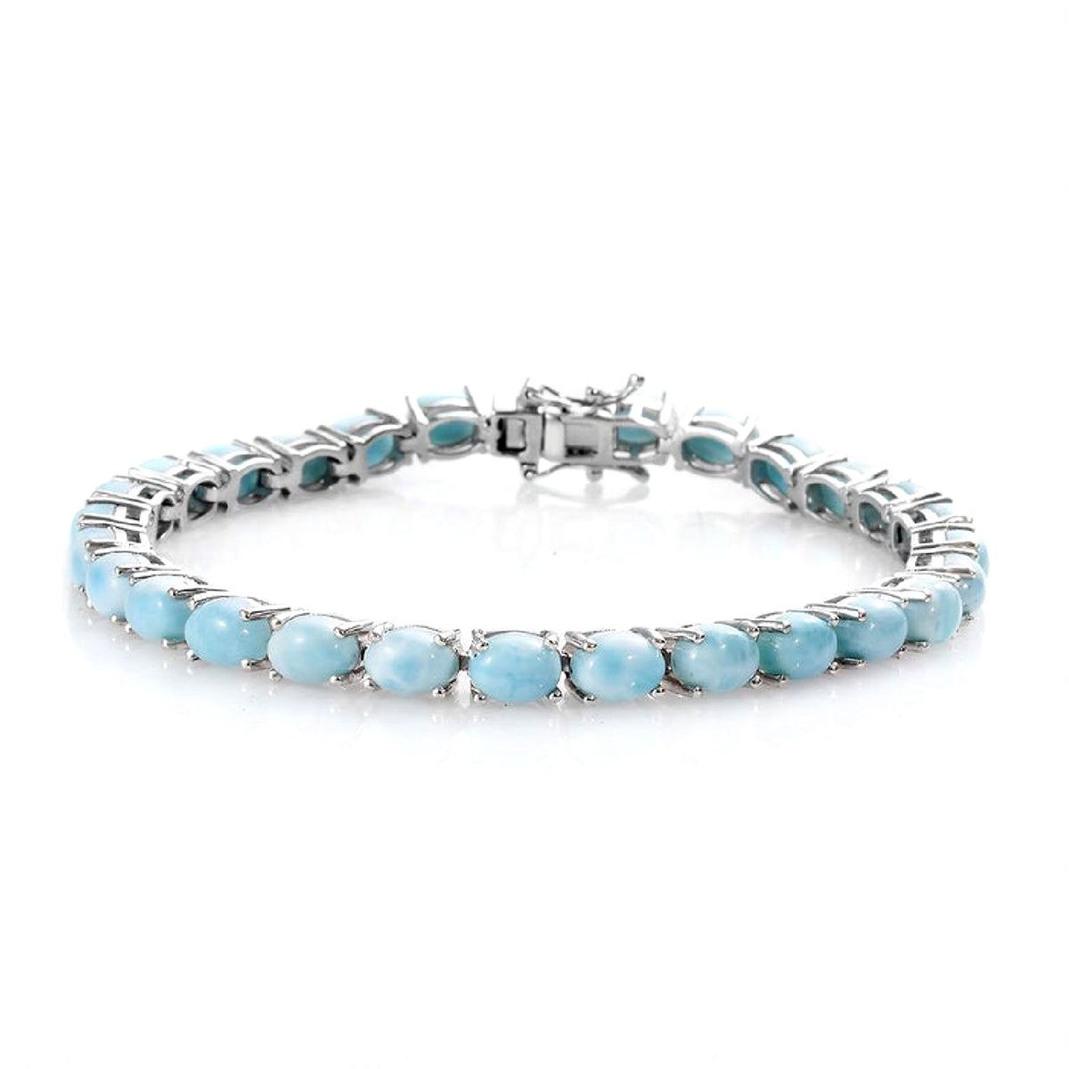 Larimar Tennis Bracelet - 925 Sterling Silver
Larimar Tennis Bracelet - 925 Sterling Silver