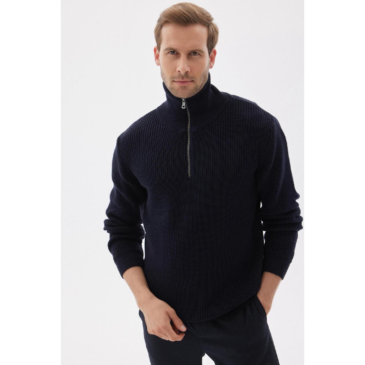 Half Zippered Selanik Knitted Regular Fit Cotton Men s Navy Blue Knitwear Sweater S чёрный
Half Zippered Selanik Knitted Regular Fit Cotton Men s Navy Blue Knitwear Sweater S чёрный