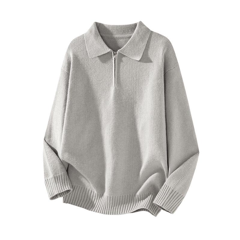 Mu Yuan Unisex American Cleanfit Polo Collar Sweater - Casual, Loose, Versatile Knitwear for Men 2XL (160-180 kg) світло-сірий колір
Mu Yuan Unisex American Cleanfit Polo Collar Sweater - Casual, Loose, Versatile Knitwear for Men 2XL (160-180 kg) світло-сірий колір