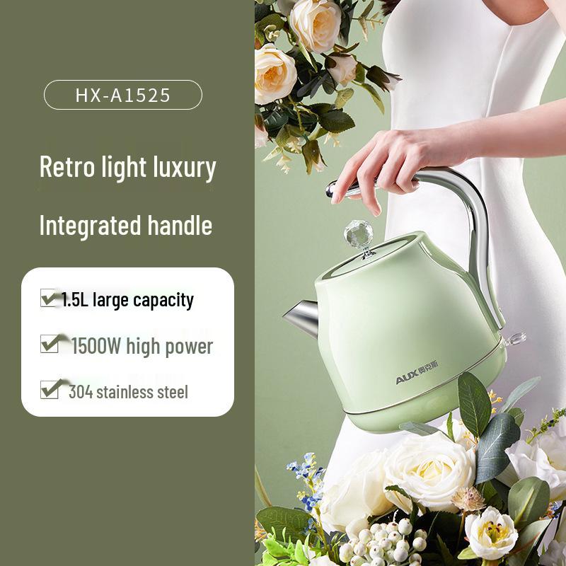 Oakes Retro Electric Kettle: Automatic Small-Sized Boiler for Tea and Water.
Oakes Retro Electric Kettle: Automatic Small-Sized Boiler for Tea and Water.