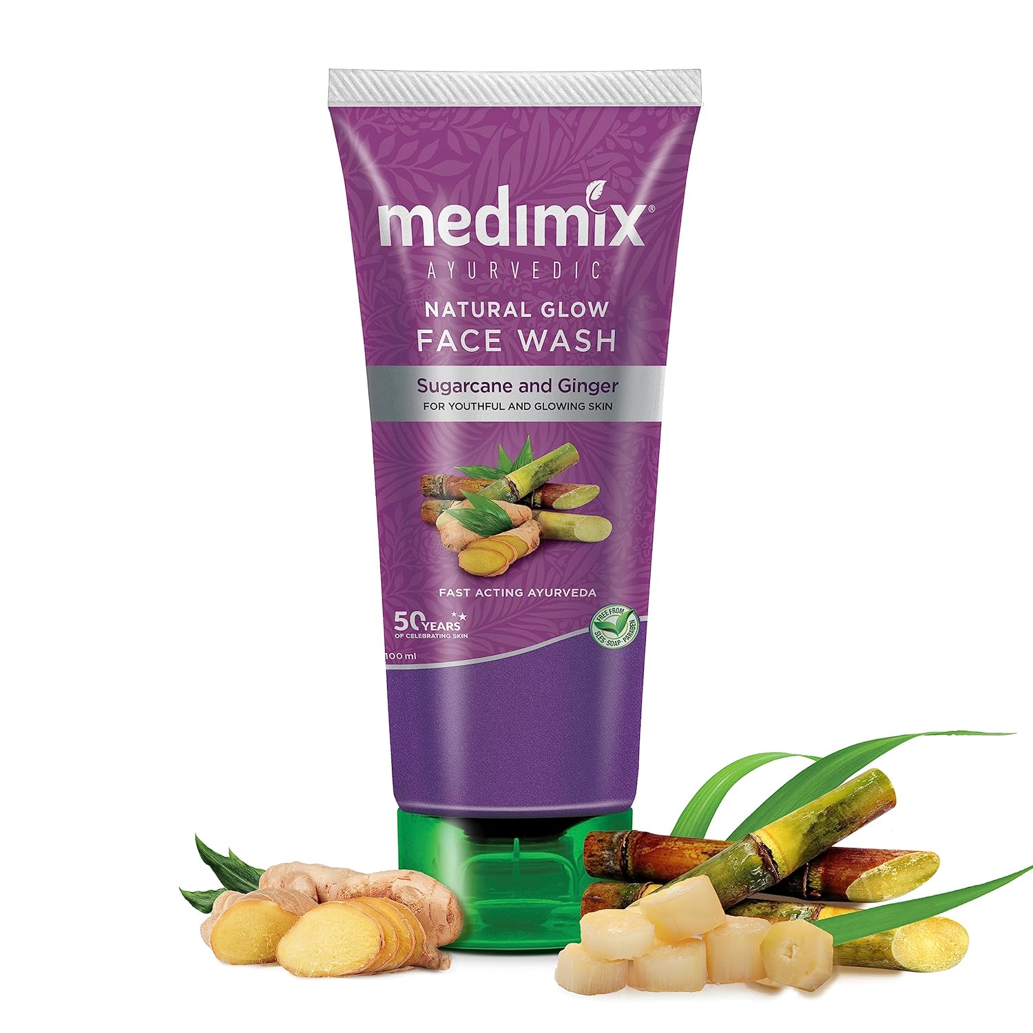 Medimix Ayurvedic Natural Glow Face Wash 100ml With Sugarcane And Ginger For Youthful Radiant Skin
Medimix Ayurvedic Natural Glow Face Wash 100ml With Sugarcane And Ginger For Youthful Radiant Skin