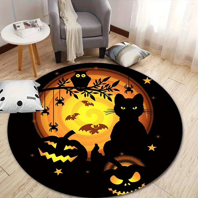 1pc Soft, Absorbent & Non-Slip Pumpkins and Cats in The Dark Night Round Rug, Perfect for Entryway, Living Room, Bedroom Decor, Machine Wash 80cm by 80cm
1pc Soft, Absorbent & Non-Slip Pumpkins and Cats in The Dark Night Round Rug, Perfect for Entryway, Living Room, Bedroom Decor, Machine Wash 80cm by 80cm
