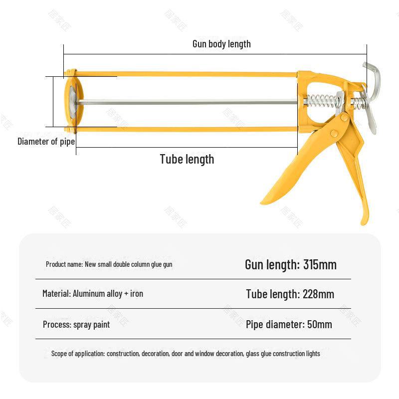 Автоматический пистолет для клея на стекло для домашнего и строительного использования - ручной инструмент для экономии труда при заделке швов
Автоматический пистолет для клея на стекло для домашнего и строительного использования - ручной инструмент для экономии труда при заделке швов