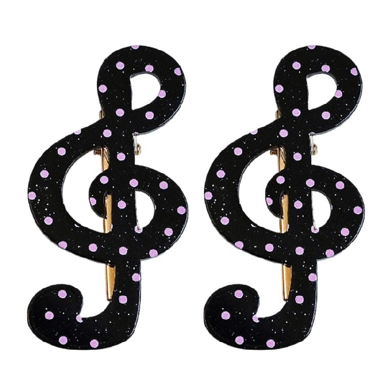 2 Piece Lovely Star Dot Music Symbol Hair Clip Safe Acrylic Hair Decorations Barrettes Present For Kids Adults чорний
2 Piece Lovely Star Dot Music Symbol Hair Clip Safe Acrylic Hair Decorations Barrettes Present For Kids Adults чорний