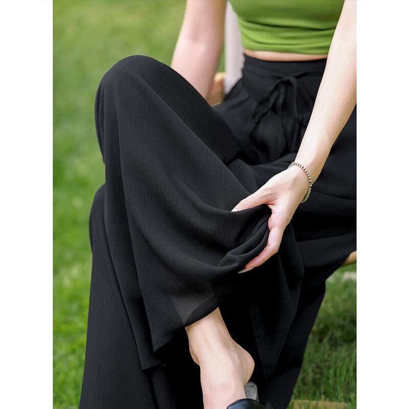 Demana Pleated Wide-Leg Chiffon Pants L
Demana Pleated Wide-Leg Chiffon Pants L