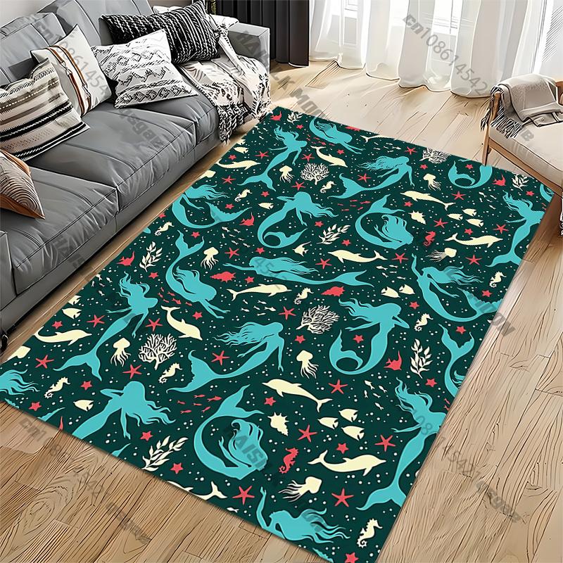 Mermaid Pattern Rug for Bedroom Living Room Anime Carpets for Girl Room Floor Mat Home Decor Non-Slip Rug 40x60cm
Mermaid Pattern Rug for Bedroom Living Room Anime Carpets for Girl Room Floor Mat Home Decor Non-Slip Rug 40x60cm