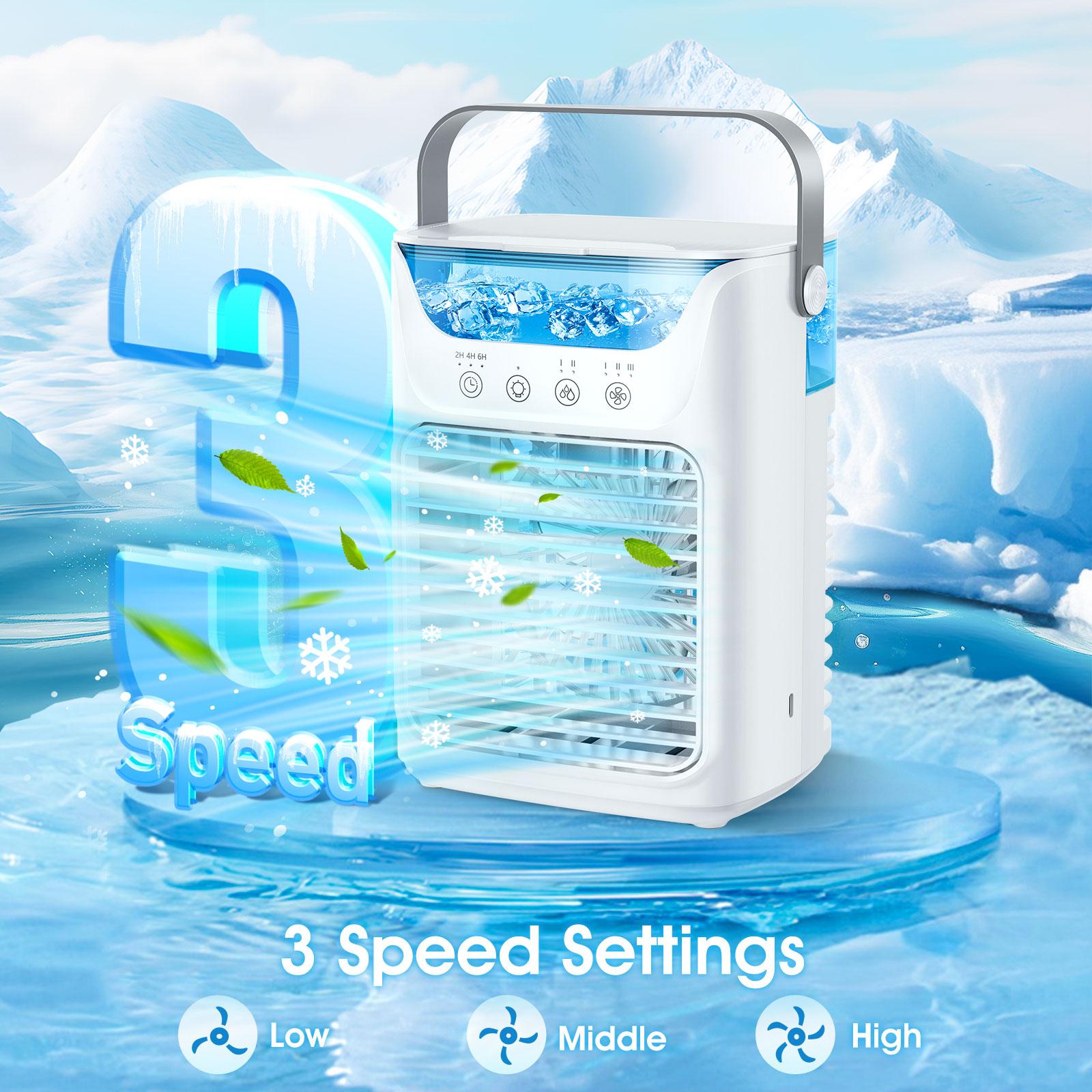 Portable Air Conditioners Fan Desktop Air Cooler 3 in 1 Humidifier Water Mist Fan LED Night Light USB Charging for Home Camping білий
Portable Air Conditioners Fan Desktop Air Cooler 3 in 1 Humidifier Water Mist Fan LED Night Light USB Charging for Home Camping білий