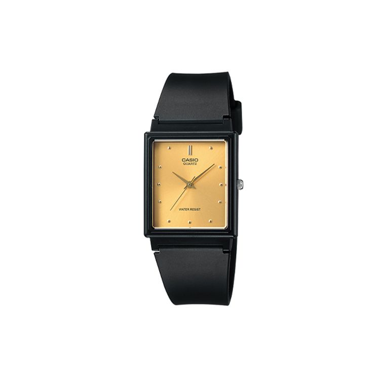 Casio Standard Series Simple Trendy Retro Square Watch Quartz Movement Resin Strap Men watches Gold MQ-38-9A Gold Dial and Black Band
Casio Standard Series Simple Trendy Retro Square Watch Quartz Movement Resin Strap Men watches Gold MQ-38-9A Gold Dial and Black Band