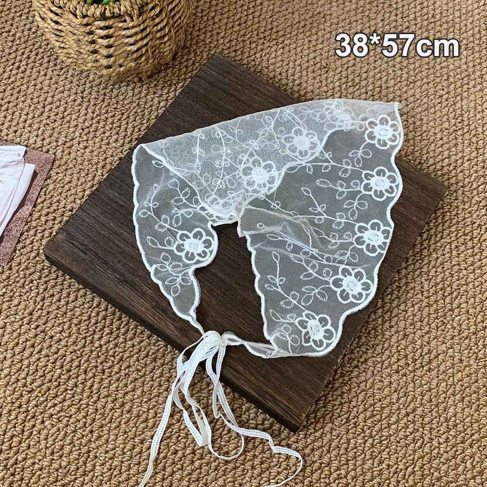 Elegant White Woven Floral Lace Hair Scarf Wraps Breathable Retro Lace Hair Accessories Sweet Print Hair Bandana Travel
Elegant White Woven Floral Lace Hair Scarf Wraps Breathable Retro Lace Hair Accessories Sweet Print Hair Bandana Travel