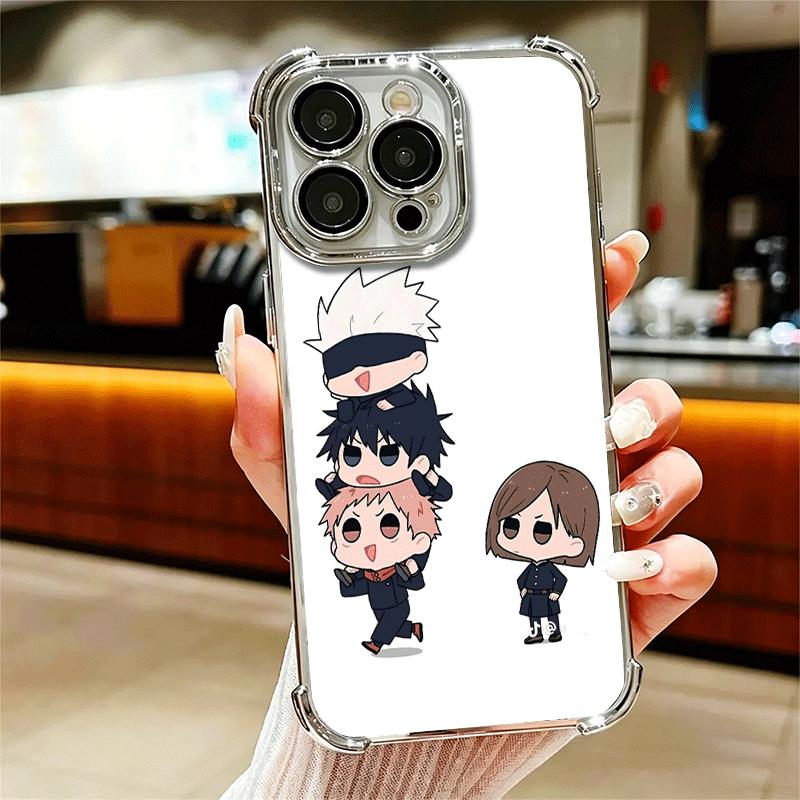 Cartoon Cute JUJUSU Anime Soft Phone Case For iPhone 15 16 17 Air 14 Pro Max 16E Plus 13 12 Mini Plating Anti-Fall Fundas iPhone 16 Pro
Cartoon Cute JUJUSU Anime Soft Phone Case For iPhone 15 16 17 Air 14 Pro Max 16E Plus 13 12 Mini Plating Anti-Fall Fundas iPhone 16 Pro