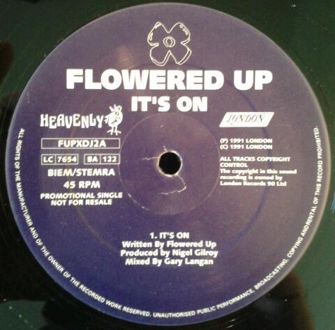 12inch Record FLOWERED UP Its On Egg Rush FUPXDJ2 HEAVENLY 1991 UK Dance Electronica Used
12inch Record FLOWERED UP Its On Egg Rush FUPXDJ2 HEAVENLY 1991 UK Dance Electronica Used
