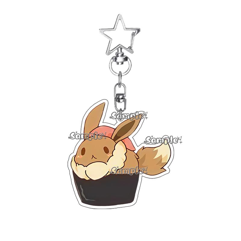 Creative Eevee Sylveon Glaceon Umbreon Flareon Sushi Anime Character Acrylic Keychain Pocket Monsters Cartoon Pendant Charm Gift about 5cm
Creative Eevee Sylveon Glaceon Umbreon Flareon Sushi Anime Character Acrylic Keychain Pocket Monsters Cartoon Pendant Charm Gift about 5cm