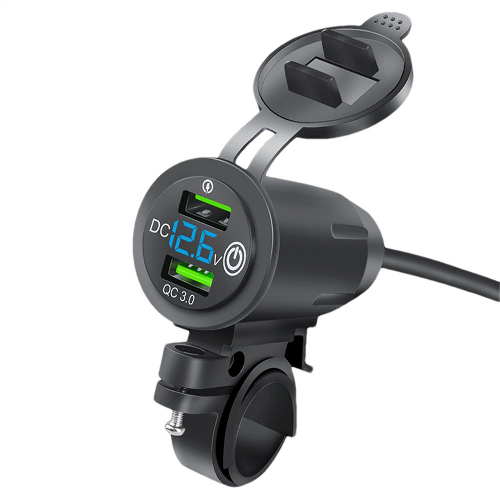 12V/24V USB Motorcycle Waterproof Switch Motorcycle Socket Motorbike Phone Charger Cigarette Lighter Adapter
12V/24V USB Motorcycle Waterproof Switch Motorcycle Socket Motorbike Phone Charger Cigarette Lighter Adapter