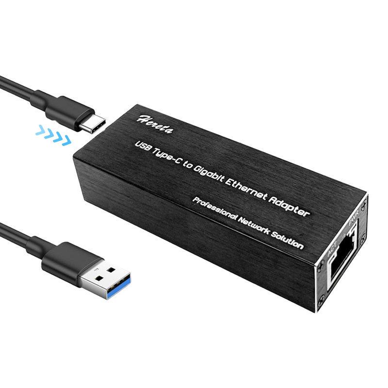 USB-C to Gigabit RJ45 Network Adapter with USB 3.0
USB-C to Gigabit RJ45 Network Adapter with USB 3.0