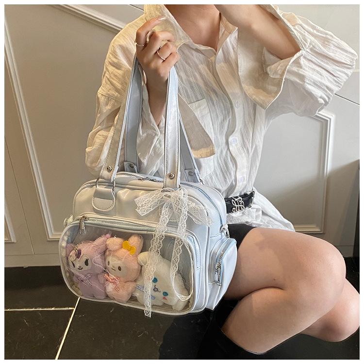 Original Kenai Bear Rabbit Cat Square Tote Crossbody Bag One Shoulder Double Back Handbag Pain Bag Student Large Capacity
Original Kenai Bear Rabbit Cat Square Tote Crossbody Bag One Shoulder Double Back Handbag Pain Bag Student Large Capacity