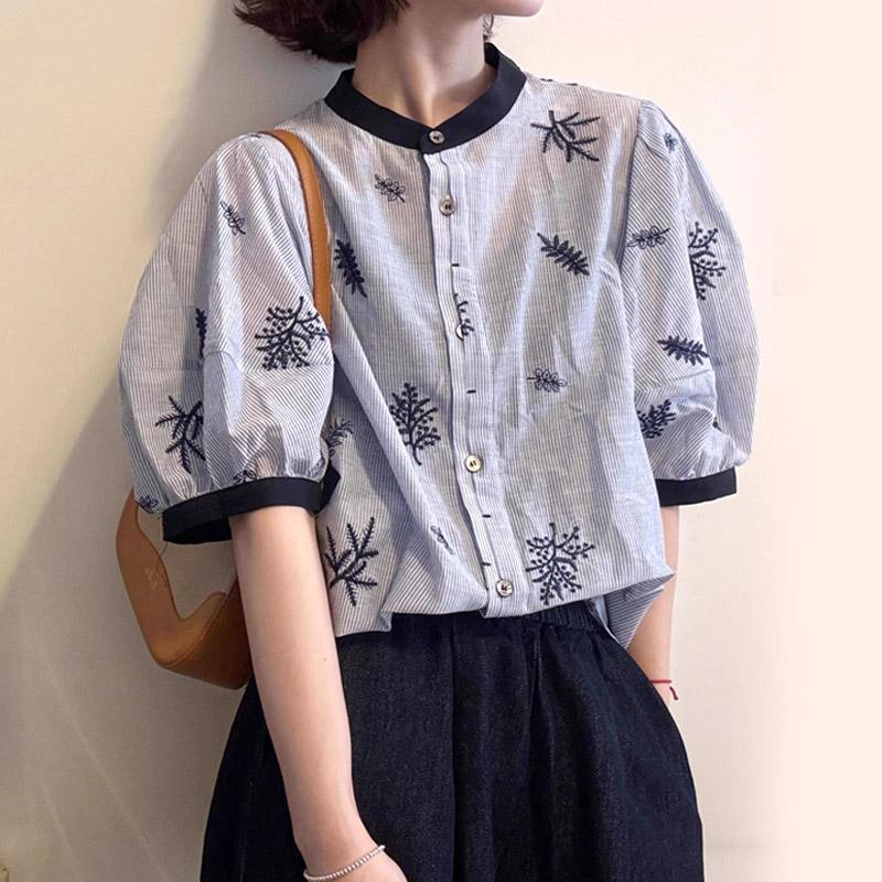 Модная женская футболка с коротким рукавом в полоску с цветовыми блоками, лето 2025, свободного кроя, приталенная, с вышивкой, с рукавами-буфами S синий
Модная женская футболка с коротким рукавом в полоску с цветовыми блоками, лето 2025, свободного кроя, приталенная, с вышивкой, с рукавами-буфами S синий