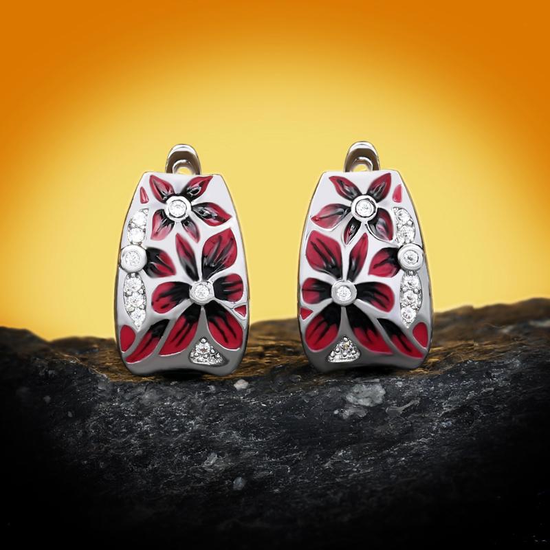 New Handmade Enamel Red Epoxy Flower Ring Earring Necklace Sets Silver For Women Wedding Party Engagement Jewelry Gift
New Handmade Enamel Red Epoxy Flower Ring Earring Necklace Sets Silver For Women Wedding Party Engagement Jewelry Gift