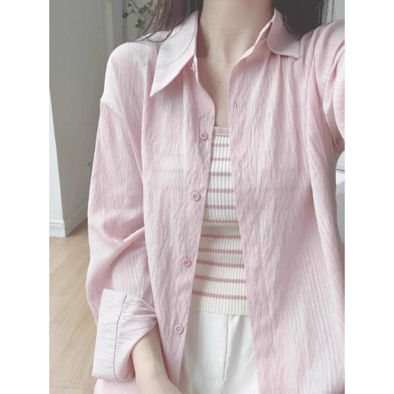 Sun Protection Shirt for Women Summer 2024 New Blue Shirts Thin Outdoor Slimming Top Casual Lightweight Outerwear Pink M Suggested 45.00 kg-52.50 kg
Sun Protection Shirt for Women Summer 2024 New Blue Shirts Thin Outdoor Slimming Top Casual Lightweight Outerwear Pink M Suggested 45.00 kg-52.50 kg