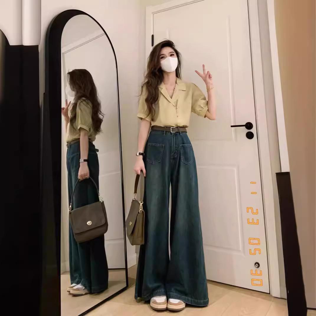 Hong Kong Vintage High-Waisted Wide-Leg Women s Jeans - Plus Size, Loose Fit, Straight, Floor-Length Medium
Hong Kong Vintage High-Waisted Wide-Leg Women s Jeans - Plus Size, Loose Fit, Straight, Floor-Length Medium