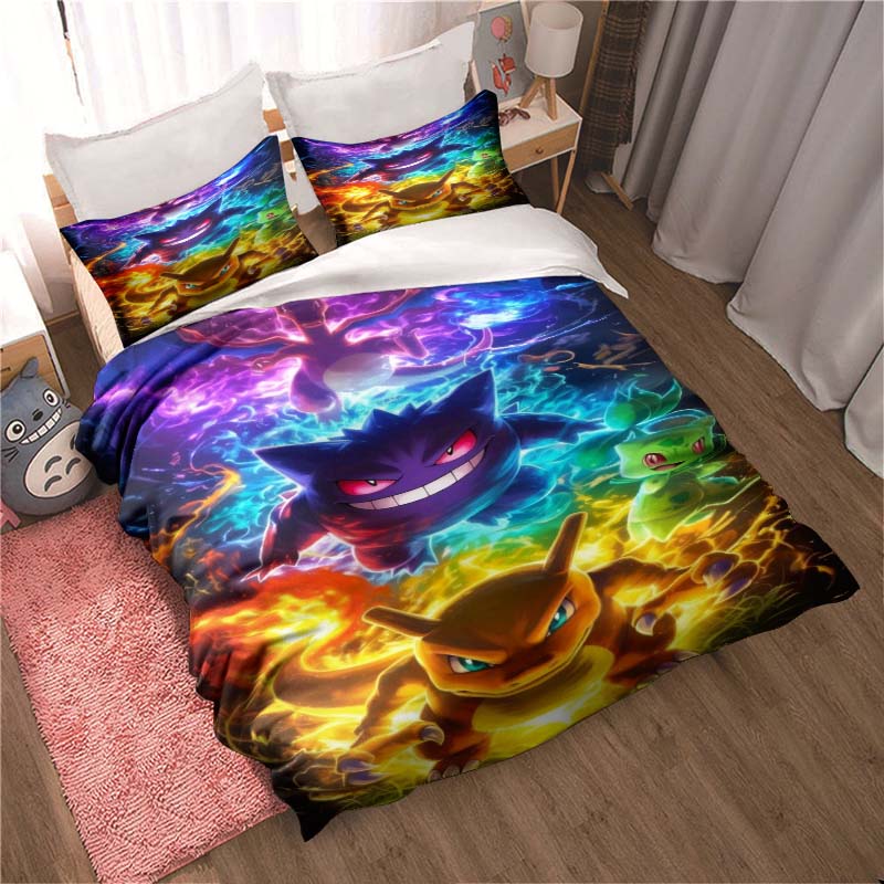 3D Cartoon Gengar 3-Piece Bedding Set — Includes Duvet Cover and Pillowcases. Ideal for Bedroom Decor and Children s Gifts; Suit 135x200cm
3D Cartoon Gengar 3-Piece Bedding Set — Includes Duvet Cover and Pillowcases. Ideal for Bedroom Decor and Children s Gifts; Suit 135x200cm