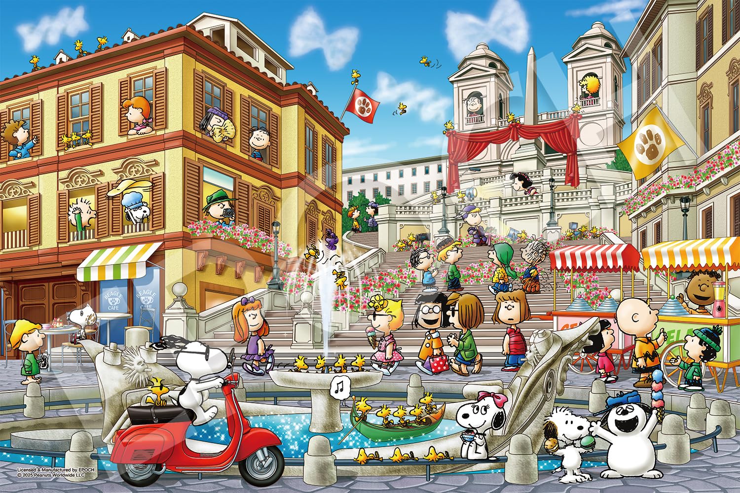EPOCH 1000-Piece Jigsaw Puzzle Peanuts: Snoopy in Rome (50x75cm) 12-702s, Includes Glue, Spatula, and Score Ticket
EPOCH 1000-Piece Jigsaw Puzzle Peanuts: Snoopy in Rome (50x75cm) 12-702s, Includes Glue, Spatula, and Score Ticket
