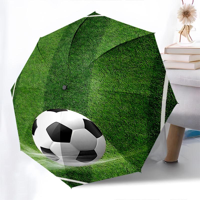 1pc Automatic Folding Umbrella with Soccer Ball Design, Portable Tri-Fold Design, 8-Rib Iron Frame, Outdoor, Ideal Gift for Fans, Travelers, Daily Use
1pc Automatic Folding Umbrella with Soccer Ball Design, Portable Tri-Fold Design, 8-Rib Iron Frame, Outdoor, Ideal Gift for Fans, Travelers, Daily Use