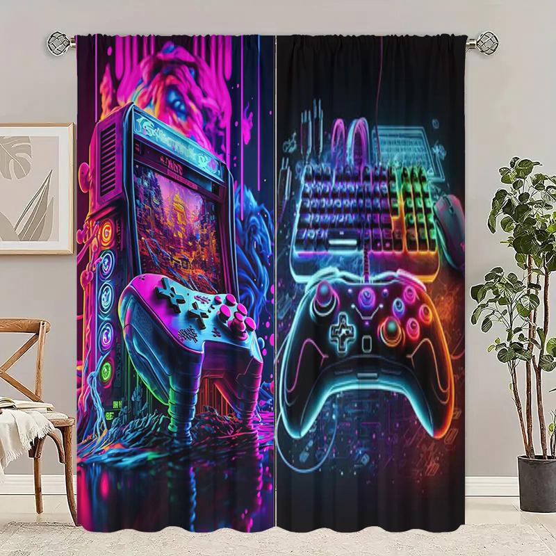 Gamepad Eco Friendly Polyester Printed Curtain Limited Time Special Gift Combination Made Of W100*H70(CM)-Hooks&2PCS
Gamepad Eco Friendly Polyester Printed Curtain Limited Time Special Gift Combination Made Of W100*H70(CM)-Hooks&2PCS