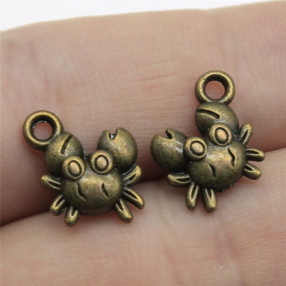 20pcs Charms Crab Tibetan Bronze Silver Color Pendants Antique Jewelry Making DIY Handmade Craft
20pcs Charms Crab Tibetan Bronze Silver Color Pendants Antique Jewelry Making DIY Handmade Craft
