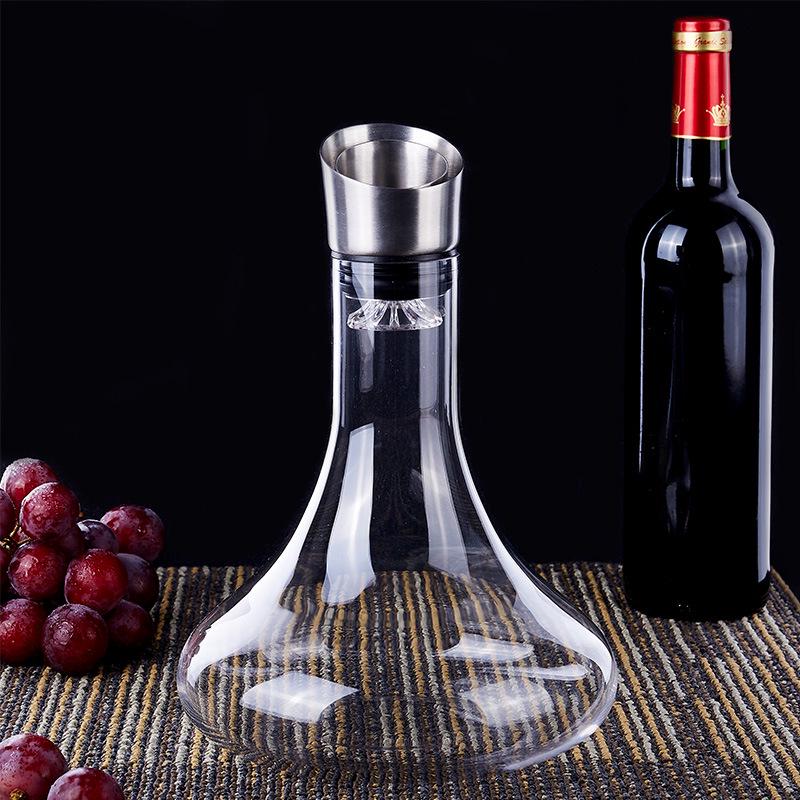 Crystal Clear Red Wine Decanter with Waterfall Breathing and Steel Ball Filter
Crystal Clear Red Wine Decanter with Waterfall Breathing and Steel Ball Filter