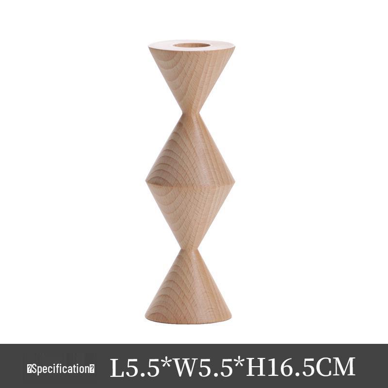 Modern Geometric Rhombus Solid Wood Candlestick – Minimalist Abstract Pillar Sculpture for B&B or Model Room Decor
Modern Geometric Rhombus Solid Wood Candlestick – Minimalist Abstract Pillar Sculpture for B&B or Model Room Decor