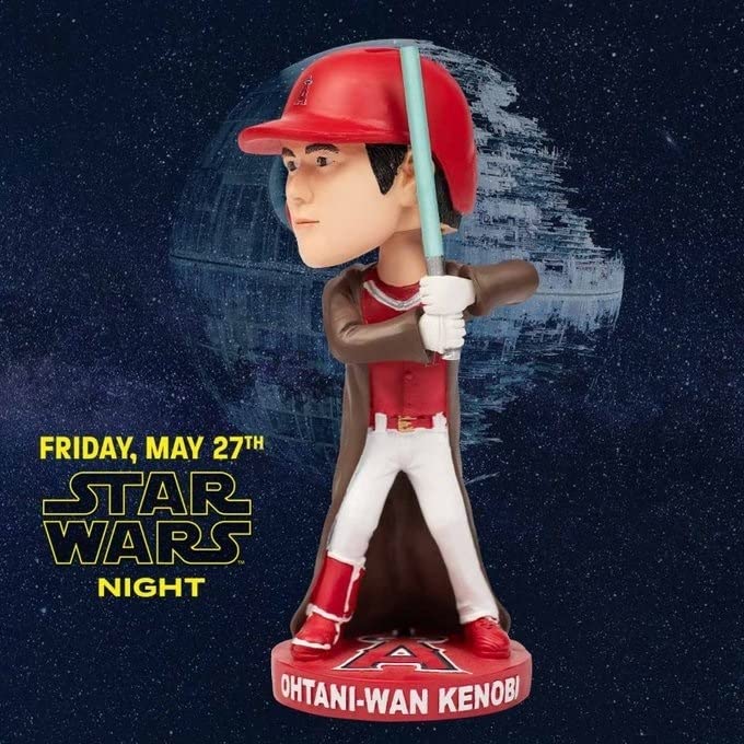 With a ticket on MS! Shohei Otani Star Wars Bobble Head Doll May 27 Stadium Distribution Otani -One Kenomove Bobble Head Swing Doll
With a ticket on MS! Shohei Otani Star Wars Bobble Head Doll May 27 Stadium Distribution Otani -One Kenomove Bobble Head Swing Doll