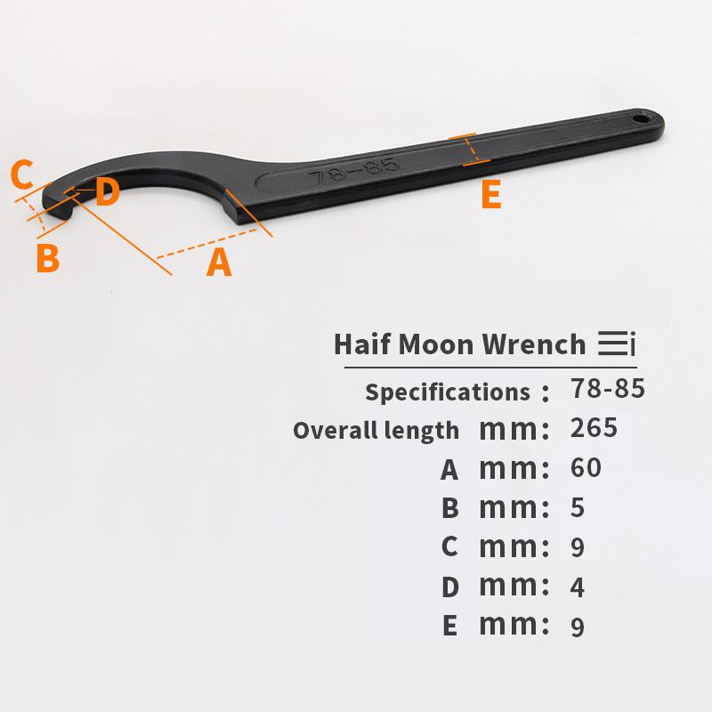 1pcs Round Nut Hook Spanner Mill Holder Half Moon Wrench 22-26 34-36 38-42 45-52 55-62 85-105 90-95 165-170
1pcs Round Nut Hook Spanner Mill Holder Half Moon Wrench 22-26 34-36 38-42 45-52 55-62 85-105 90-95 165-170