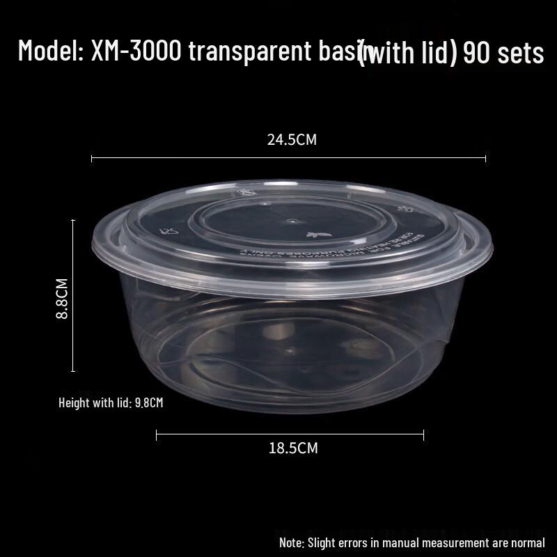 Disposable Round Takeout Food Containers with Lids
Disposable Round Takeout Food Containers with Lids