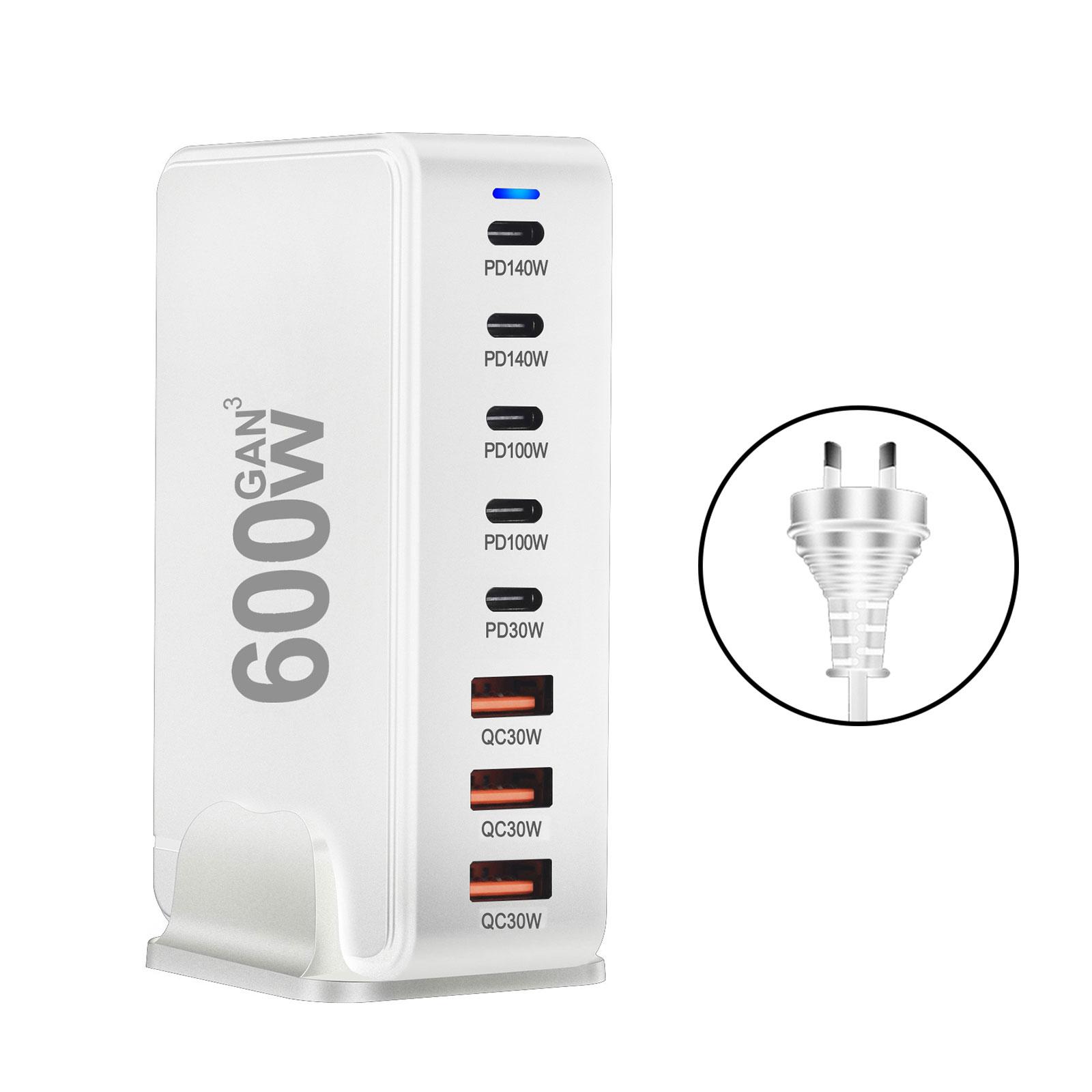 GaNs Chargers Fast Charging 600W USB C USB A Chargers PD Charging Station Mobile Phone Adapters for Phone Tablets белый
GaNs Chargers Fast Charging 600W USB C USB A Chargers PD Charging Station Mobile Phone Adapters for Phone Tablets белый