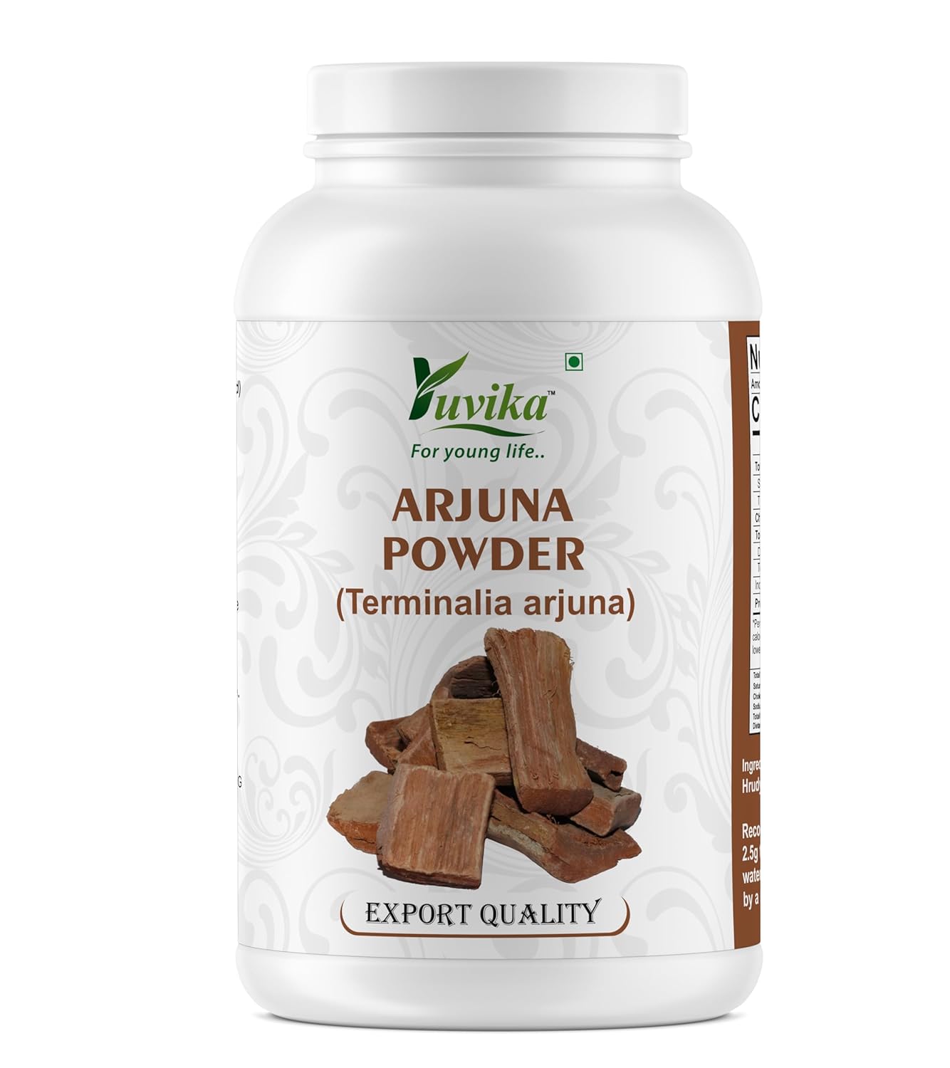 Yuvika Arjuna Powder Terminalia Arjuna, Help Regulate Blood Pressure | 100gm 0.2lbs
Yuvika Arjuna Powder Terminalia Arjuna, Help Regulate Blood Pressure | 100gm 0.2lbs